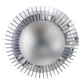 Decorative Round Silver Sunburst Wall Mirror – 100 x 100 cm